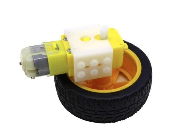 Car Robot neumático rueda de plástico con DC