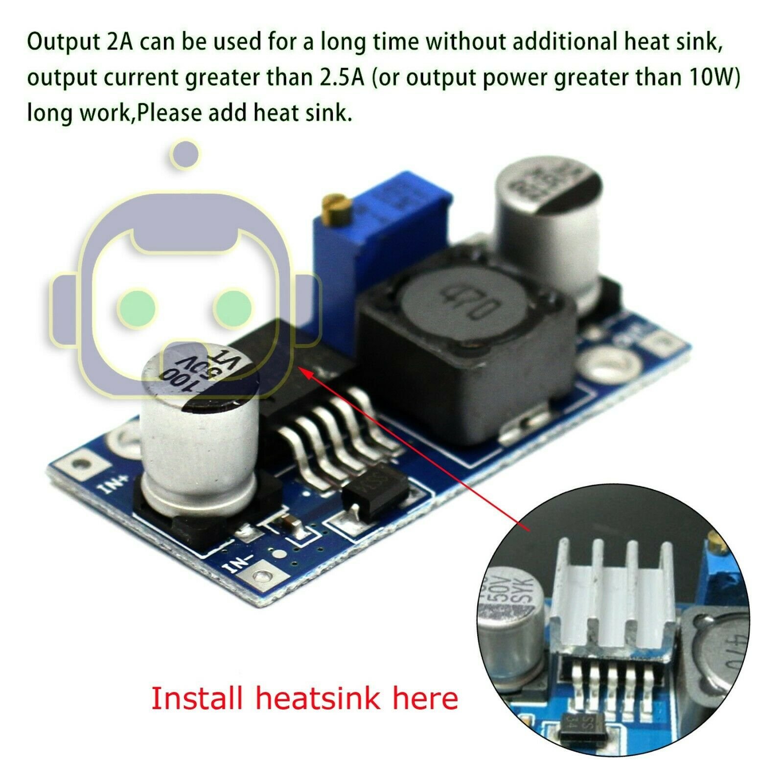 5 Moduli LM2596 DC Buck Converter Step Down Con Voltmetro LED – Regolatore Di Tensione - Foto 2